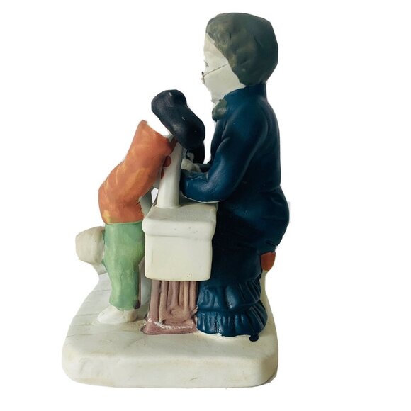 Lefton Grandma Sewing Figurine Humorous Craft Room Decor VTG 50s Kitsch Gift - Picture 8 of 12